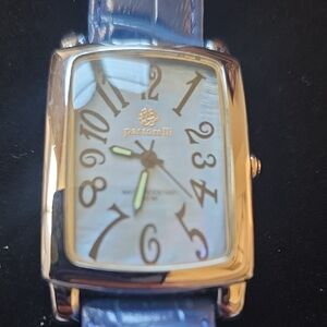 Classic Estate Find: Pastorelli Swiss Movement Watch - Deco Style - Navy